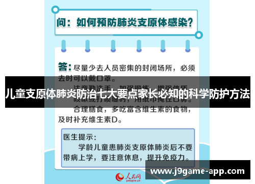 儿童支原体肺炎防治七大要点家长必知的科学防护方法